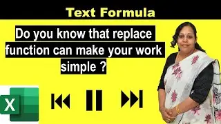 How to use replace function in Excel | Learn replace function from basic to advanced