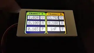 Esp8266 + dual ina219 + nextion voltage current and wattage readout