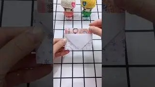 Purse made out of Paper #shorts #diy #art #craft #bff #gift #fun #creative #asmr #kids #youtubeshort