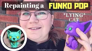 Re-painting a FUNKO POP!  (Lying Cat from the Saga comics)