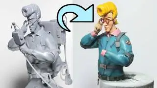 Creating Egon Spengler miniature bust figure part 1