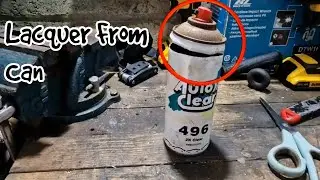 Extracting Paint/Lacquer From Aerosol Can.