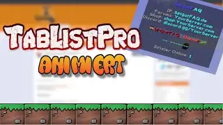 TabListPro Plugin Minecraft | 1.8-1.16 | German| | Tutorial |