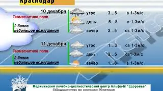 ПОГОДА 10 11 дек  Ейск Краснодар Ростов