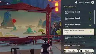 Genshin Impact - Paper Theater: The Valiant Bearded Hero: Across Mountains