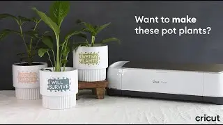 How to personalise your pot plants with the Cricut Maker