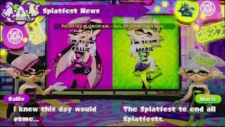 Splatoon || Final SplatFest Announcement || #16 Callie vs Marie