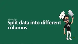 Split Data Into Different Column | Excel Automation 
