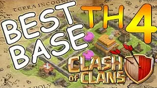 Clash of Clans - TH4/ТХ-4/Ратуша-4 (Лучшее расположение базы)