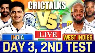 Live: IND vs WI Live Match Today, 2nd Test Day 3, Live Cricket MatchTeam Scores & Commentary