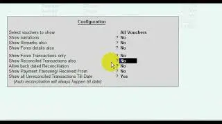 Bank reconciliation in tally erp 9