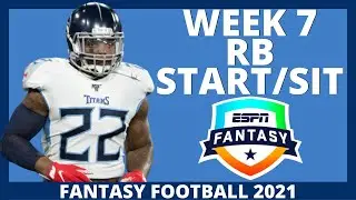 2021 Fantasy Football - MUST Start or Sit Week 7 Running Backs (Every Matchup)