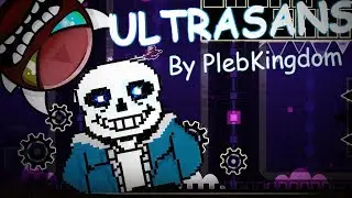 (400 Demons!) Geometry Dash, UltraSans By PlebKingdom 100% (Insane Demon) (Live)