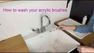 How to wash your acrylic brushes