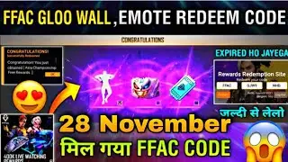 Asia Championship Redeem Code | november redeem code free fire | ff redeem code today november