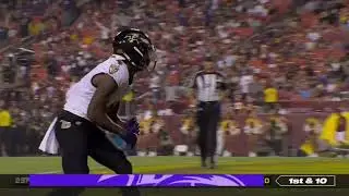 Zay Flowers scores 26 yard touchdown against Washington Commanders | NFL Preseason