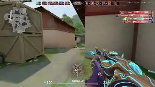 playing kovaaks in valorant dm