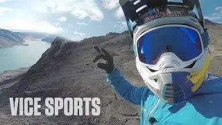 Riding a Mountain Bike From the Top of the World