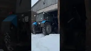 Мтз зверюга! Т-150 сломался! Чисти снег! Завелся спустя пол года! 