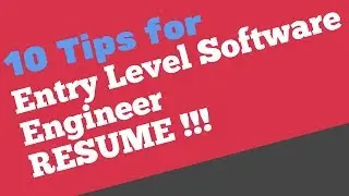 Entry level software engineer resume | cv for software engineer