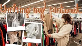 Come Thrift With Me : Thrifting My Pinterest *WINTER* Wardrobe 2020 + Try On