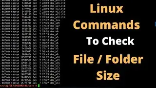 How to check File and Folder size in Linux - Mount point size too 