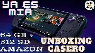 Unboxing Casero de SteamDeck 64gb y Micro sd Amazon basics 512gb