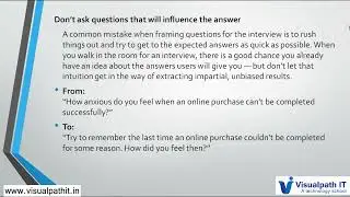 How to Ask Right Question During User Research