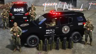 TROCA DE T1ROS + CONFRONTO NA FAVELA - BOPE 💀 PMGO GTA 5 POLICIAL
