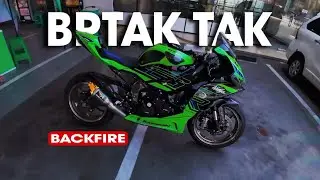 Muhaldilana KAWASAKI ZX6R 2024 BACKFIRE BRTAK-TAK - SETELAH SETTING ‼️