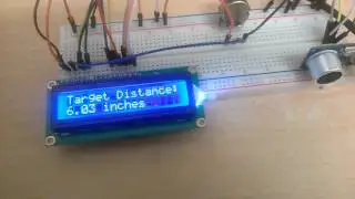 ARDUINO PROJECCT WITH LCD HC-SR04 DISTANCE SENSOR WITH CODE