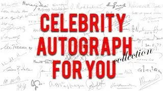 Celebrity Autograph collection for you