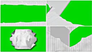 Top 4 Paper Transition 3D Green screen animation | no copyright ©️ | 