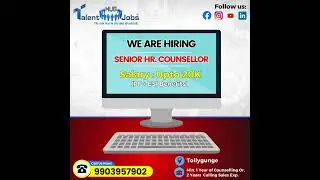 HR Counsellor | Counsellor Jobs | Jobs In Kolkata | Jobs in 2024 | Latest Job Openings 