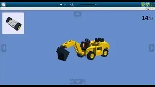 Мини экскаватор из Lego [Версия #1]