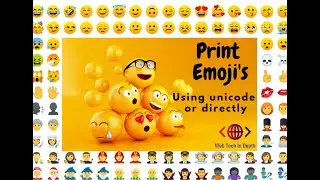 Print Emoji | Print emoji in your browser | Print Emoji in your html css using unicode and directly.