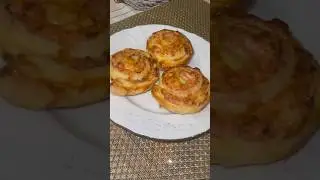 Булочки с ветчиной и сыром! #shorts #булочки #выпечка #семья #обед #завтрак #перекус #ветчина #сыр