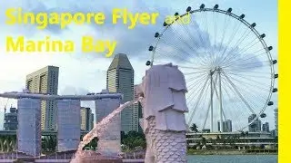 Singapore Flyer and Marina Bay