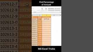 How to find the Percentage of any amount in MS EXCEL - Find fixed percentage of amount 