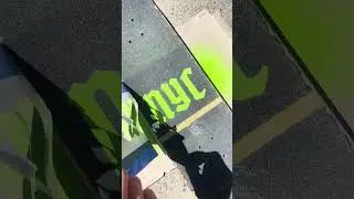 Griptape spray paint stencil test (font: AT Kyrios Display Bold)