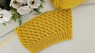 Yine Harika 🎉 Şal, Hırka, Bluz ve Yelek İçin Kolay Örgü Modeli #knitting