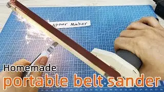 How to make a portable belt sander with DC motor