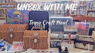 ASMR Unboxing | Temu Craft Haul 
