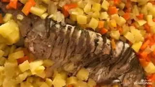 Рыба в духовке с Рыбинского водохранилища! Готовим семьей .