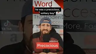 Today's word of the day is precocious. #wordoftheday