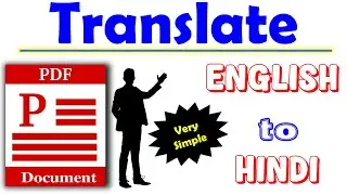 OMG 🔥 How to Translate a English PDF File Into Hindi Language | 