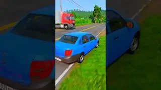 ЧТО БУДЕТ, ЕСЛИ ЛАДА ГРАНТА НЕ УСПЕЕТ ПРОСКОЧИТЬ НА ПЕРЕКРЕСТКЕ в BeamNG Drive