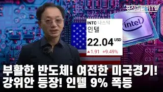[미국마감] 부활한 반도체! 여전한 미국경기! 강위안 등장! 인텔 9% 폭등!