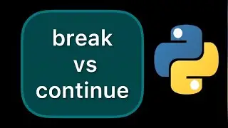 The difference between break and continue in loops 