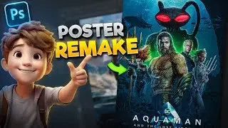 How I Remade The Aquaman 2 Movie Poster | DC | Photoshop